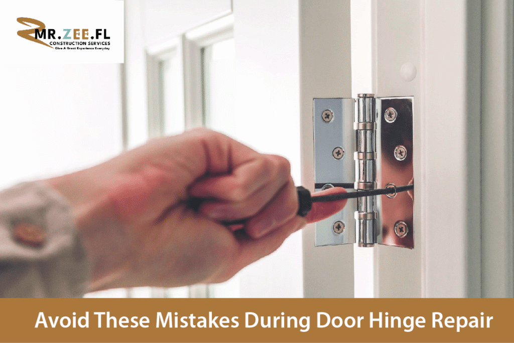 Door hinge repair