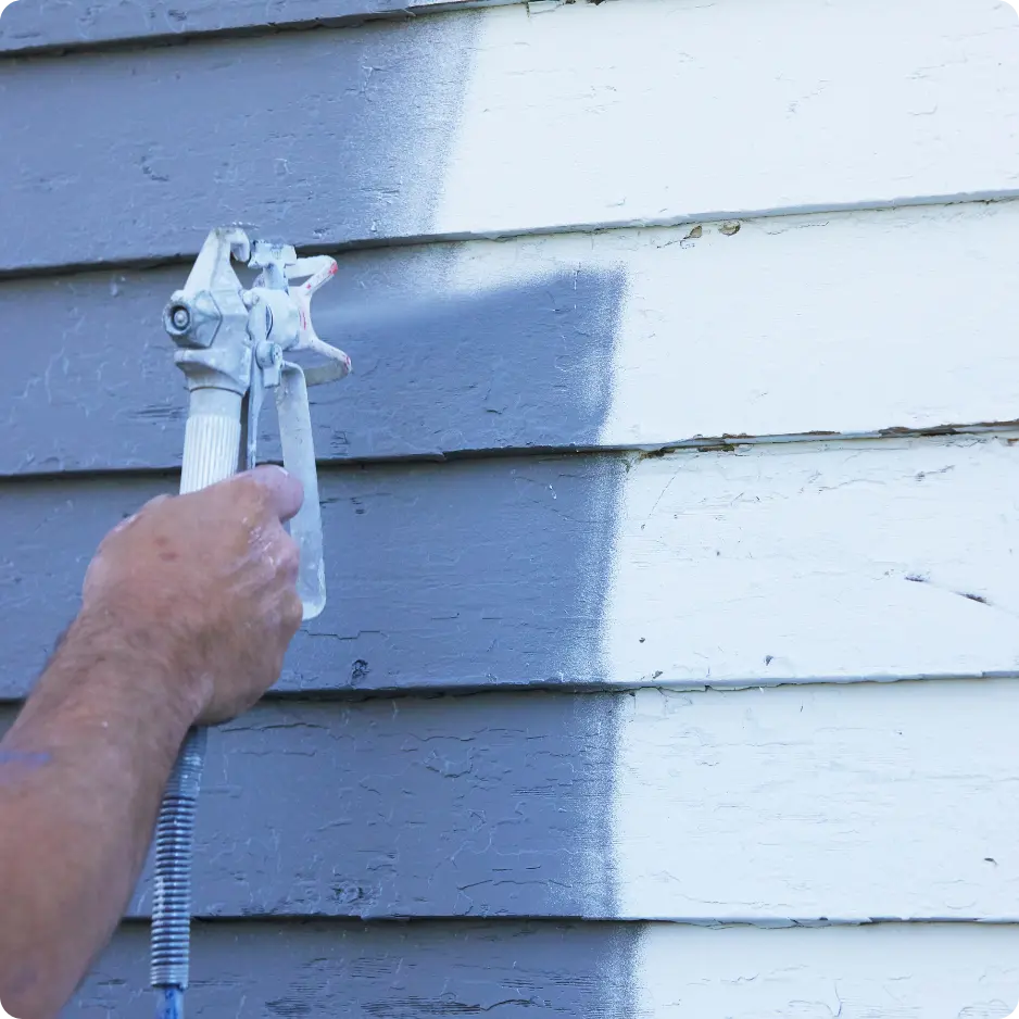 Faded and peeling exterior paint on a Brandon FL home
