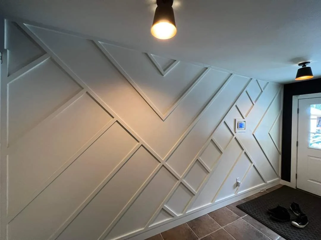 Peeling interior wall paint before repainting in Brandon FL